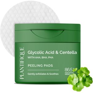 Plantifique Korean Glycolic Acid Pads with CICA, 60 Pcs - AHA, BHA, PHA Face Exfoliating Pad Plantifique Korean Glycolic Acid Pads with CICA, 60 Pcs - AHA, BHA, PHA Face Exfoliating Pad