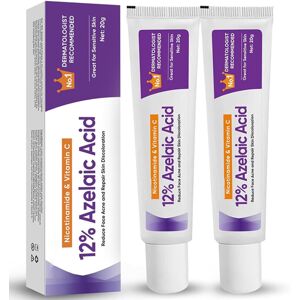 Gogerstar 2Pcs Azelaic Acid Serum, 12% Azelaic Acid Cream Face Skin Care Pigmentation Trea Gogerstar 2Pcs Azelaic Acid Serum, 12% Azelaic Acid Cream Face Skin Care Pigmentation Trea
