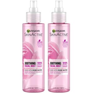Garnier Facial Mist Spray with Rose Water 4.4 Fl Oz (130mL) 2 Count (Packaging Garnier Facial Mist Spray with Rose Water 4.4 Fl Oz (130mL) 2 Count (Packaging