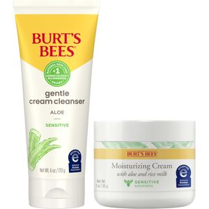 Burts Bees Sensitive Skin Bundle Gentle Cream Facial Cleanser with Aloe and Moi Burts Bees Sensitive Skin Bundle Gentle Cream Facial Cleanser with Aloe and Moi