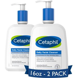 Cetaphil Face Wash Daily Facial Cleanser for Sensitive Combination to Oily Ski Cetaphil Face Wash Daily Facial Cleanser for Sensitive Combination to Oily Ski