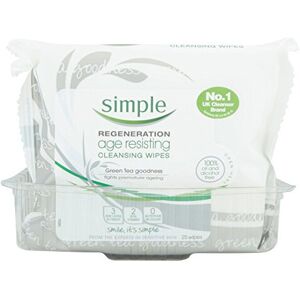 6 x Simple Regeneration Age Resisting Cleansing Wipes 25's 6 x Simple Regeneration Age Resisting Cleansing Wipes 25's