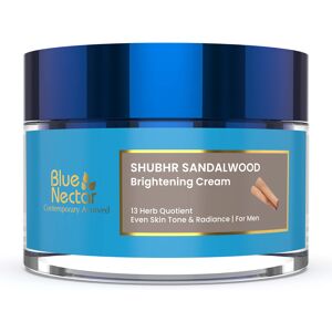 Blue Nectar Brightening Face Cream for Men - Natural Moisturizer with Sandalwood Blue Nectar Brightening Face Cream for Men - Natural Moisturizer with Sandalwood