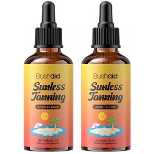 Unbranded (2pcs) Sunless Tanning Drops to Drink, Sunless Tanning Drops for Face & Body, Hy Unbranded (2pcs) Sunless Tanning Drops to Drink, Sunless Tanning Drops for Face & Body, Hy
