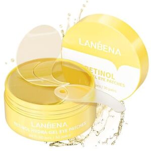 LANBENA Under Eye Patches (30 Pairs) - Gold Under Eye Mask Retinol & Collagen U LANBENA Under Eye Patches (30 Pairs) - Gold Under Eye Mask Retinol & Collagen U