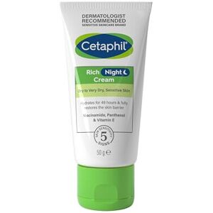 Cetaphil Rich Night Cream, 50g, For Dry To Very Dry, Sensitive Skin, With Niacin Cetaphil Rich Night Cream, 50g, For Dry To Very Dry, Sensitive Skin, With Niacin