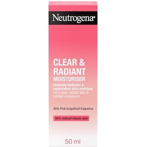 Neutrogena Clear & Radiant Moisturiser, 50ml, Oil-Free Neutrogena Clear & Radiant Moisturiser, 50ml, Oil-Free