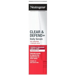Neutrogena Clear & Defend+ Serum - Salicylic Acid, AHA/PHA - 30ml Neutrogena Clear & Defend+ Serum - Salicylic Acid, AHA/PHA - 30ml