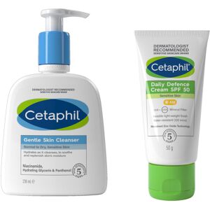 Cetaphil Sensitive Skin Daily Essentials Skincare Set, Gentle Skin Cleanser 236m Cetaphil Sensitive Skin Daily Essentials Skincare Set, Gentle Skin Cleanser 236m
