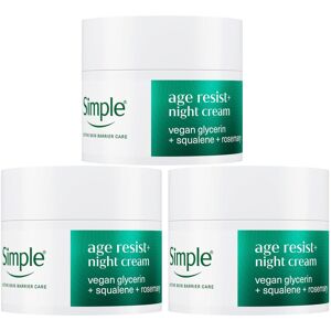 Simple Age Resist+ Day Cream Anti-Ageing Facial Moisturiser 50ml, 3 Pack Simple Age Resist+ Day Cream Anti-Ageing Facial Moisturiser 50ml, 3 Pack