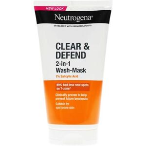 3 x Neutrogena Clear & Defend Wash Mask 150ml 3 x Neutrogena Clear & Defend Wash Mask 150ml