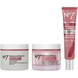 Boots No7 No7 Restore & Renew Face & Neck Multi Action Skincare System - SPF 30 Face Moist Boots No7 No7 Restore & Renew Face & Neck Multi Action Skincare System - SPF 30 Face Moist