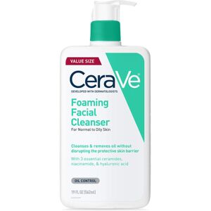 CeraVe Foaming Facial Cleanser Daily Face Wash for Oily Skin Hyaluronic Acid CeraVe Foaming Facial Cleanser Daily Face Wash for Oily Skin Hyaluronic Acid