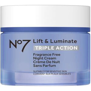 Boots No7 No7 Lift & Luminate Triple Action Fragrance Free Night Cream - Anti Wrinkle Col Boots No7 No7 Lift & Luminate Triple Action Fragrance Free Night Cream - Anti Wrinkle Col