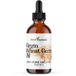 Sweet Essentials 100% Organic Unrefined Wheat Germ Oil Imported From Italy 4oz Glass Bottle Sweet Essentials 100% Organic Unrefined Wheat Germ Oil Imported From Italy 4oz Glass Bottle