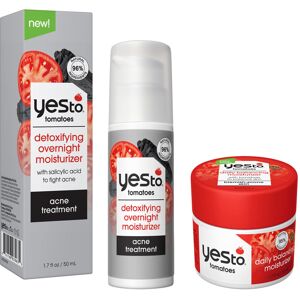 Yes To Tomatoes Daily Balancing Moisturizer & Tomatoes Detoxifying Overnight Moi Yes To Tomatoes Daily Balancing Moisturizer & Tomatoes Detoxifying Overnight Moi