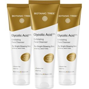 Botanic Tree Glycolic Acid Face Wash Travel Size (Pack of 3)- Facial Exfoliating Botanic Tree Glycolic Acid Face Wash Travel Size (Pack of 3)- Facial Exfoliating