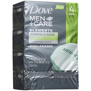 Dove Men+Care Elements Bar Minerals and Sage 4 Ounce 4 bars Dove Men+Care Elements Bar Minerals and Sage 4 Ounce 4 bars