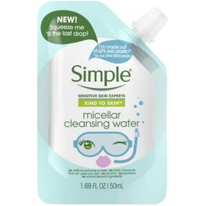 Simple Kind To Skin Micellar Cleansing Water Squeeze Me Pouch Travel Size Simple Kind To Skin Micellar Cleansing Water Squeeze Me Pouch Travel Size