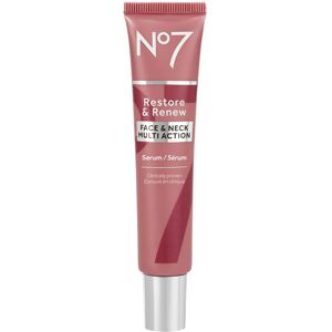 Boots No7 No7 Restore & Renew Face & Neck Multi Action Serum - Collagen Peptide Anti Aging Boots No7 No7 Restore & Renew Face & Neck Multi Action Serum - Collagen Peptide Anti Aging