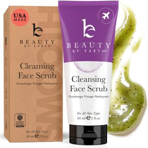 beauty by earth Facial Scrub Exfoliator - USA Made with Natural & Organic Ingredients Gentle Ex beauty by earth Facial Scrub Exfoliator - USA Made with Natural & Organic Ingredients Gentle Ex