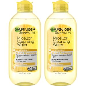 Garnier Micellar Water with Vitamin C Facial Cleanser & Makeup Remover Brighte Garnier Micellar Water with Vitamin C Facial Cleanser & Makeup Remover Brighte