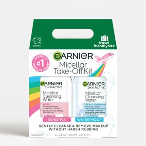 Garnier Micellar Water Travel Size Take-off Kit All-In-1 Facial Cleanser & Make Garnier Micellar Water Travel Size Take-off Kit All-In-1 Facial Cleanser & Make