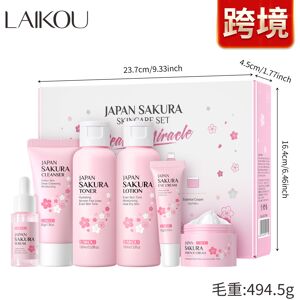 TOPSRJYL (6pcs) Sakura Skin Care Set 6 Piece Cleansing Toner Skin Care Lotion Essence TOPSRJYL (6pcs) Sakura Skin Care Set 6 Piece Cleansing Toner Skin Care Lotion Essence