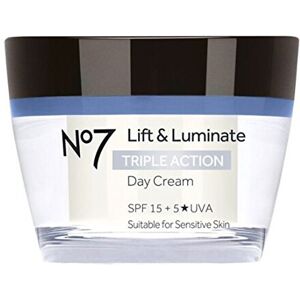 Boots No7 Lift & Luminate TRIPLE ACTION Day Cream 50ml 15 SPF + 5*UVA - Suitable Boots No7 Lift & Luminate TRIPLE ACTION Day Cream 50ml 15 SPF + 5*UVA - Suitable