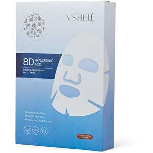 VSHELL Hyaluronic Acid Face Sheet Mask Set of 10-Deep Hydration & Moisturizing Korean S VSHELL Hyaluronic Acid Face Sheet Mask Set of 10-Deep Hydration & Moisturizing Korean S