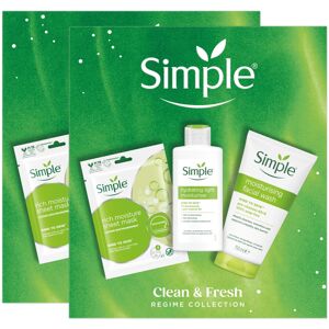 (Buy 2) Simple Gift Set Clean & Fresh Regime Face Wash Mask Moisturiser Skincare (Buy 2) Simple Gift Set Clean & Fresh Regime Face Wash Mask Moisturiser Skincare
