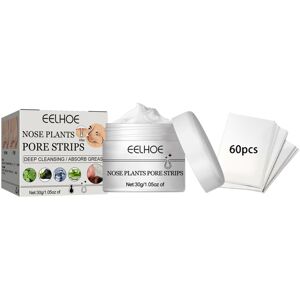 Unbranded (30g + 60pcs) Remove blackhead and nose mask and gentle cleaning pores and absor Unbranded (30g + 60pcs) Remove blackhead and nose mask and gentle cleaning pores and absor