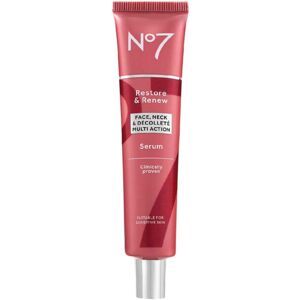 Boots No7 No7 Restore & Renew FACE, NECK & D?COLLET? MULTI ACTION Serum 75ml Boots No7 No7 Restore & Renew FACE, NECK & D?COLLET? MULTI ACTION Serum 75ml