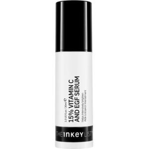 The INKEY List 15% Vitamin C and EGF Serum Helps to Intensively Brighten All Ski The INKEY List 15% Vitamin C and EGF Serum Helps to Intensively Brighten All Ski