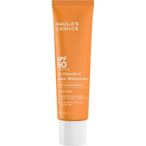 Paula's-Choice Paulas Choice 5% Vitamin C Sheer Moisturizer SPF 50 Lightweight Invisible Broad Paula's-Choice Paulas Choice 5% Vitamin C Sheer Moisturizer SPF 50 Lightweight Invisible Broad