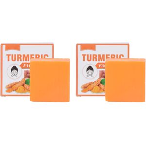 Unbranded 2Pcs Turmeric Face Soap 100g Fade Scars Organic for All Skin Types Unbranded 2Pcs Turmeric Face Soap 100g Fade Scars Organic for All Skin Types