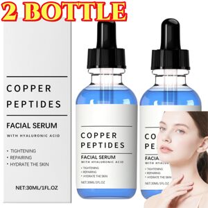 Unbranded 2X Copper Peptides Facial Serum With Hyaluronic Acid, Tightening, Repairing, Hyd Unbranded 2X Copper Peptides Facial Serum With Hyaluronic Acid, Tightening, Repairing, Hyd