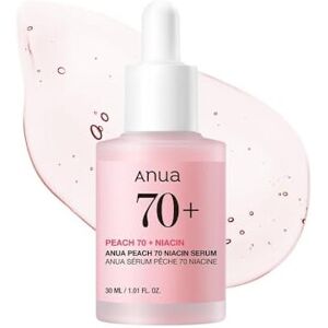ANUA Peach 70 Niacinamide Serum, Lightweight Hydration for Dry Skin, Vitamin B12 ANUA Peach 70 Niacinamide Serum, Lightweight Hydration for Dry Skin, Vitamin B12