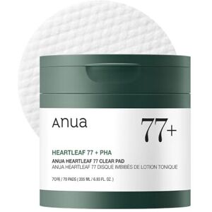 ANUA Heartleaf 77 Toner Pad 70 Sheets, PHA Dead Skin Care Low pH Daily Toner Pad ANUA Heartleaf 77 Toner Pad 70 Sheets, PHA Dead Skin Care Low pH Daily Toner Pad
