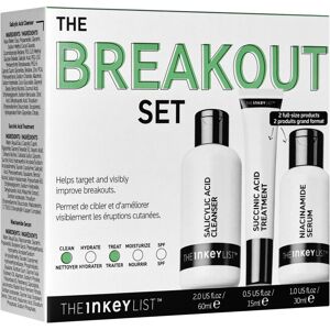 The INKEY List Breakout Set, Salicylic Acid Cleanser, Niacinamide Serum & Succin The INKEY List Breakout Set, Salicylic Acid Cleanser, Niacinamide Serum & Succin