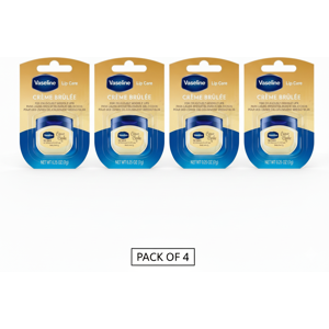 Unbranded (PACK OF 4) Vaseline Lip Care Crème Brûlée Balm 7g Each Deep Moisturizing Lip Th Unbranded (PACK OF 4) Vaseline Lip Care Crème Brûlée Balm 7g Each Deep Moisturizing Lip Th