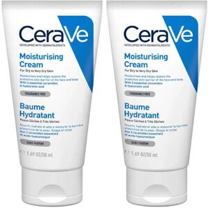 CeraVe Moisturising Cream 50ml x 2 CeraVe Moisturising Cream 50ml x 2