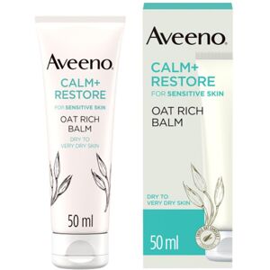 Aveeno Face Calm+Restore Rich Oat Moisturising Balm (1x 50ml), 24-Hour Hydration Aveeno Face Calm+Restore Rich Oat Moisturising Balm (1x 50ml), 24-Hour Hydration