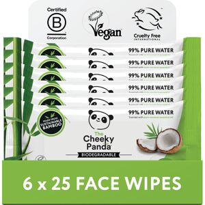 The Cheeky Panda Bamboo Face Cleanser Makeup Remover Wipes Coconut Scented 6 P The Cheeky Panda Bamboo Face Cleanser Makeup Remover Wipes Coconut Scented 6 P