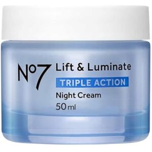 Boots No7 Lift & Luminate Triple Action Night Cream ENHANCED FORMULA - 50ml Boots No7 Lift & Luminate Triple Action Night Cream ENHANCED FORMULA - 50ml
