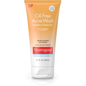 Neutrogena Oil-Free Acne Face Wash Cream Cleanser with Salicylic Acid, Non-Comed Neutrogena Oil-Free Acne Face Wash Cream Cleanser with Salicylic Acid, Non-Comed