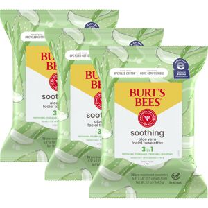 Burts Bees Aloe Vera Face Wipes, for Sensitive Skin, Soothing Makeup Remover & Burts Bees Aloe Vera Face Wipes, for Sensitive Skin, Soothing Makeup Remover &