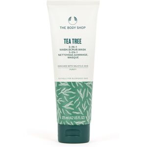 The Body Shop Tea Tree Face Wash, Scrub & Mask 3-in-1 Tea Tree Oil Cleanser fo The Body Shop Tea Tree Face Wash, Scrub & Mask 3-in-1 Tea Tree Oil Cleanser fo