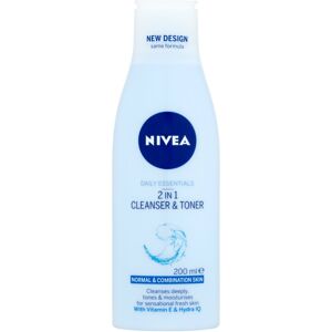Get Refreshed: Nivea Daily Essentials 2-in-1 Cleanser and Toner, 200ml (Pack Of Get Refreshed: Nivea Daily Essentials 2-in-1 Cleanser and Toner, 200ml (Pack Of