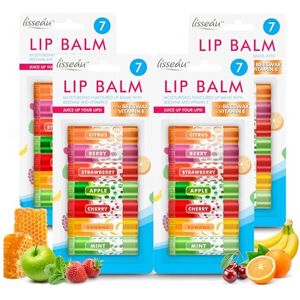 SOL 28pk Lip Balm Set Flavoured Moisturiser for Lips with Beeswax & Vitamin E - SOL 28pk Lip Balm Set Flavoured Moisturiser for Lips with Beeswax & Vitamin E -